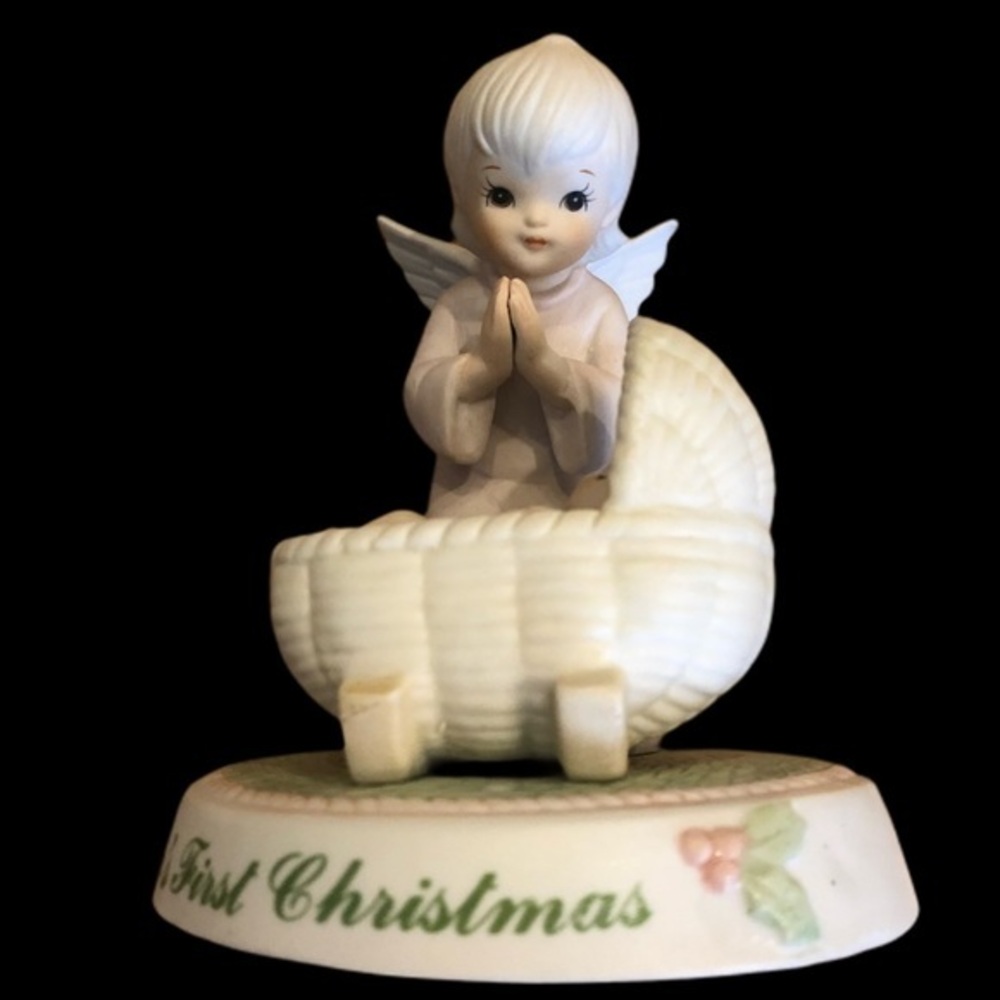 Vintage Lefton  First Christmas Baby Figurine 1983